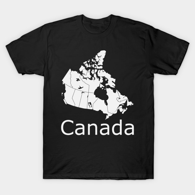 Canada (Canadian Map) T-Shirt by Random Beauty